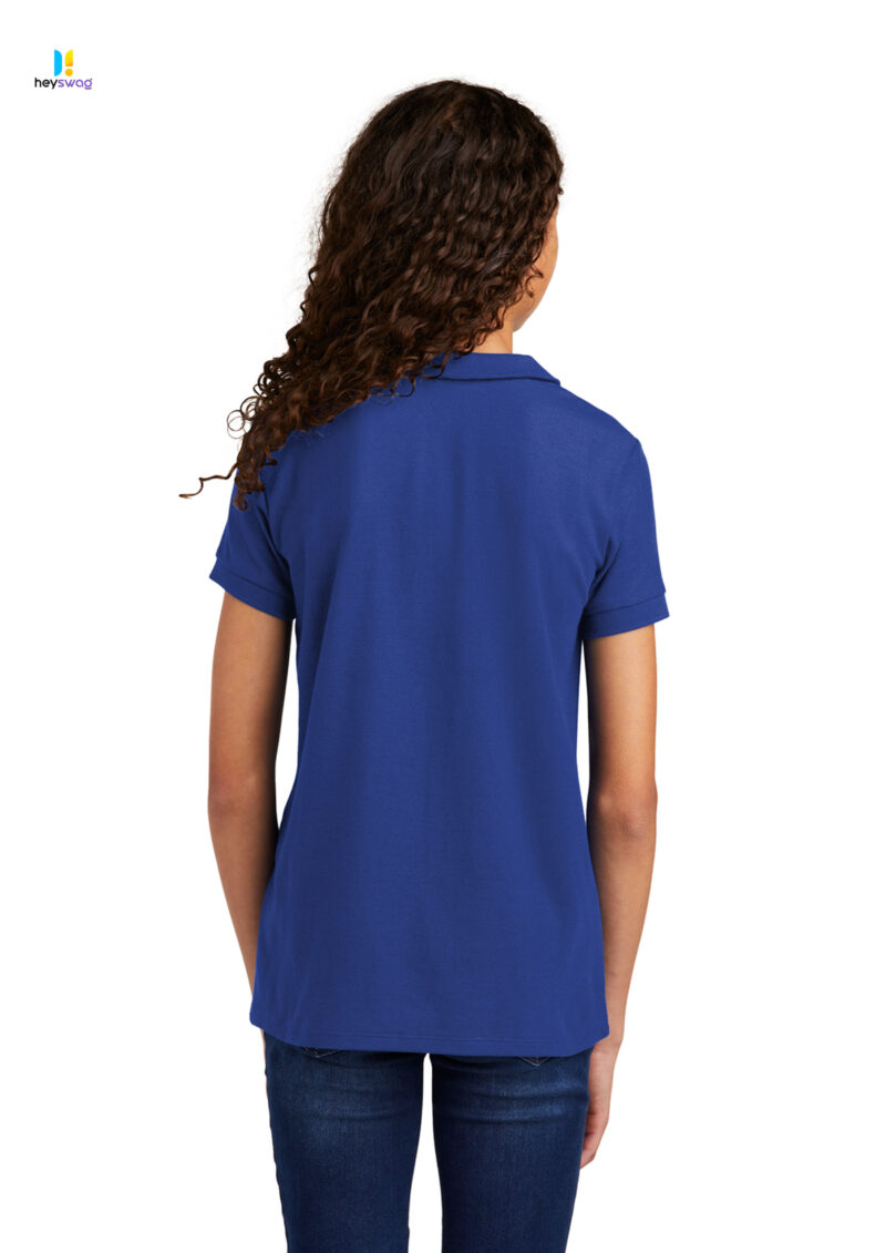 Port Authority® Girls Silk Touch™ Peter Pan Collar Polo - Image 8