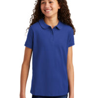 Port Authority® Girls Silk Touch™ Peter Pan Collar Polo