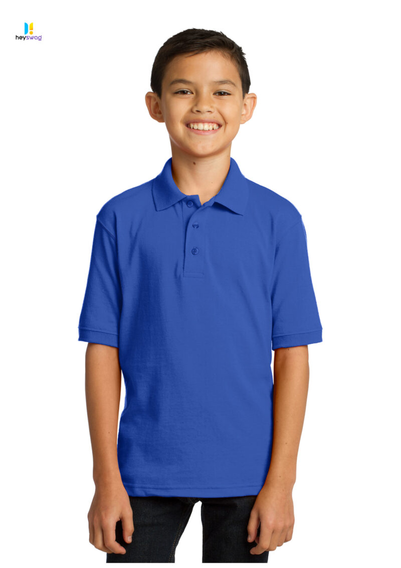 Port & Company® Youth Core Blend Jersey Knit Polo
