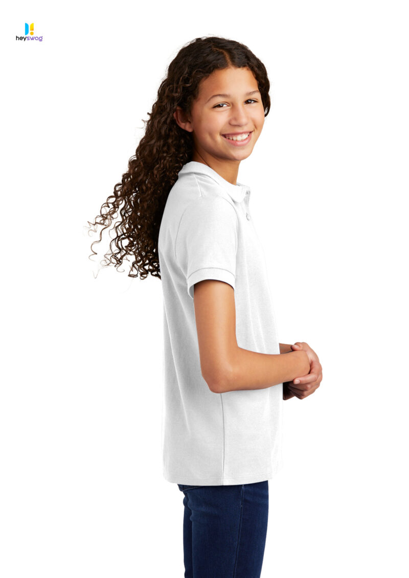 Port Authority® Girls Silk Touch™ Peter Pan Collar Polo - Image 4